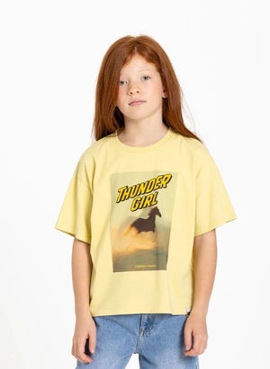 Hundred Pieces - Luna Horses Tişört | Açık sarı