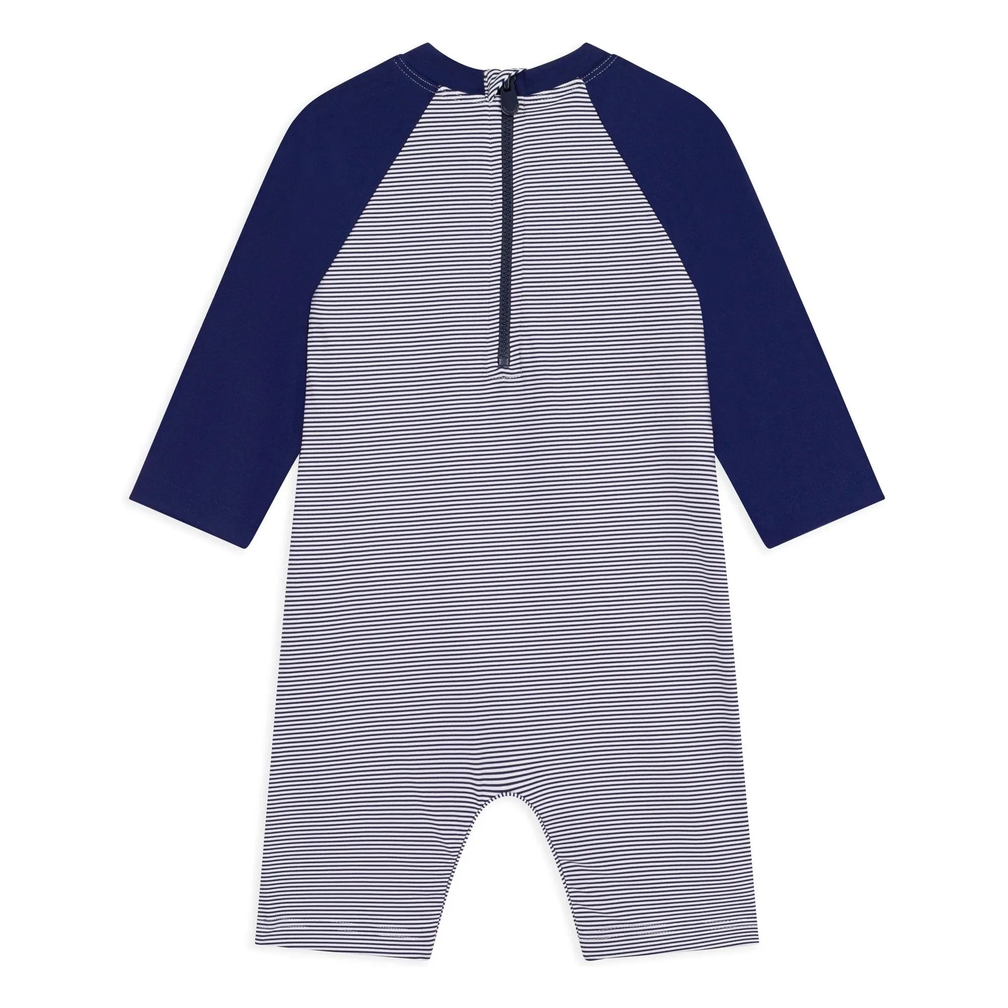 Petit Bateau - Çizgili UV korumalı mayo | Mavi