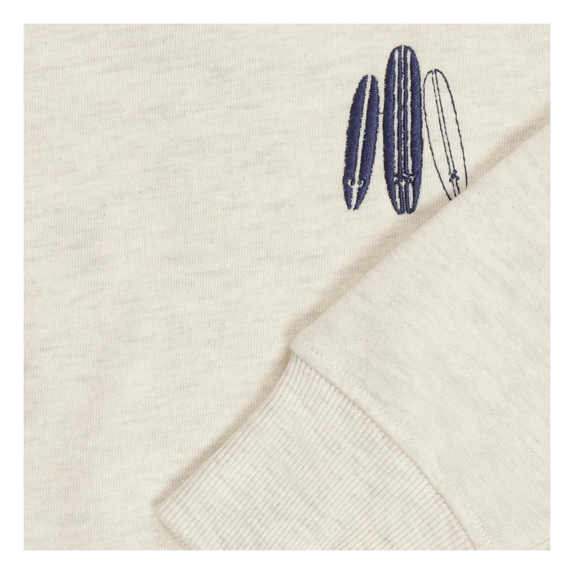 Tumble N'Dry - Oversize Seashore Bio-Baumwoll Sweatshirt | Heather white