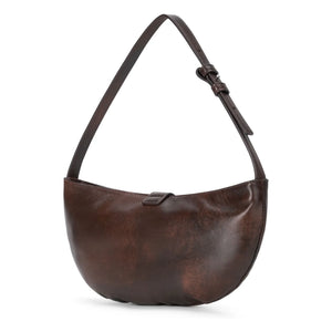Staud - Bolso de cuero Harlow Crescent | Café
