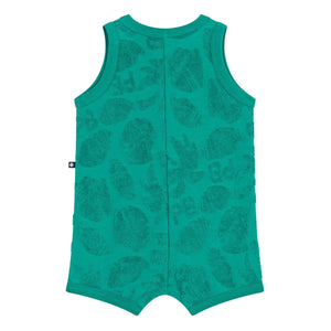 Petit Bateau - Mono de toalla de palma de algodón orgánico | Verde