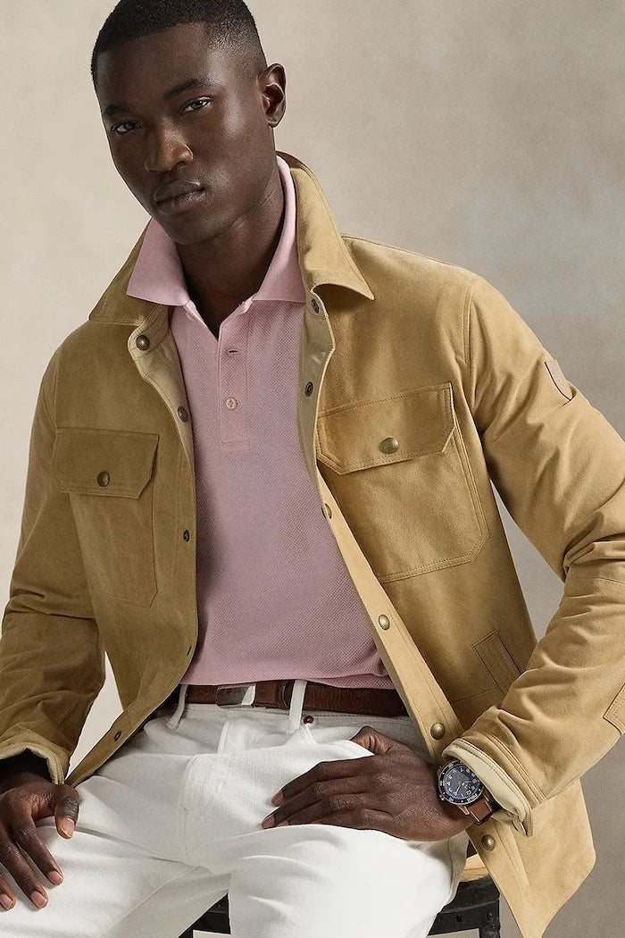 قميص قطني بياقة Polo Ralph Lauren
