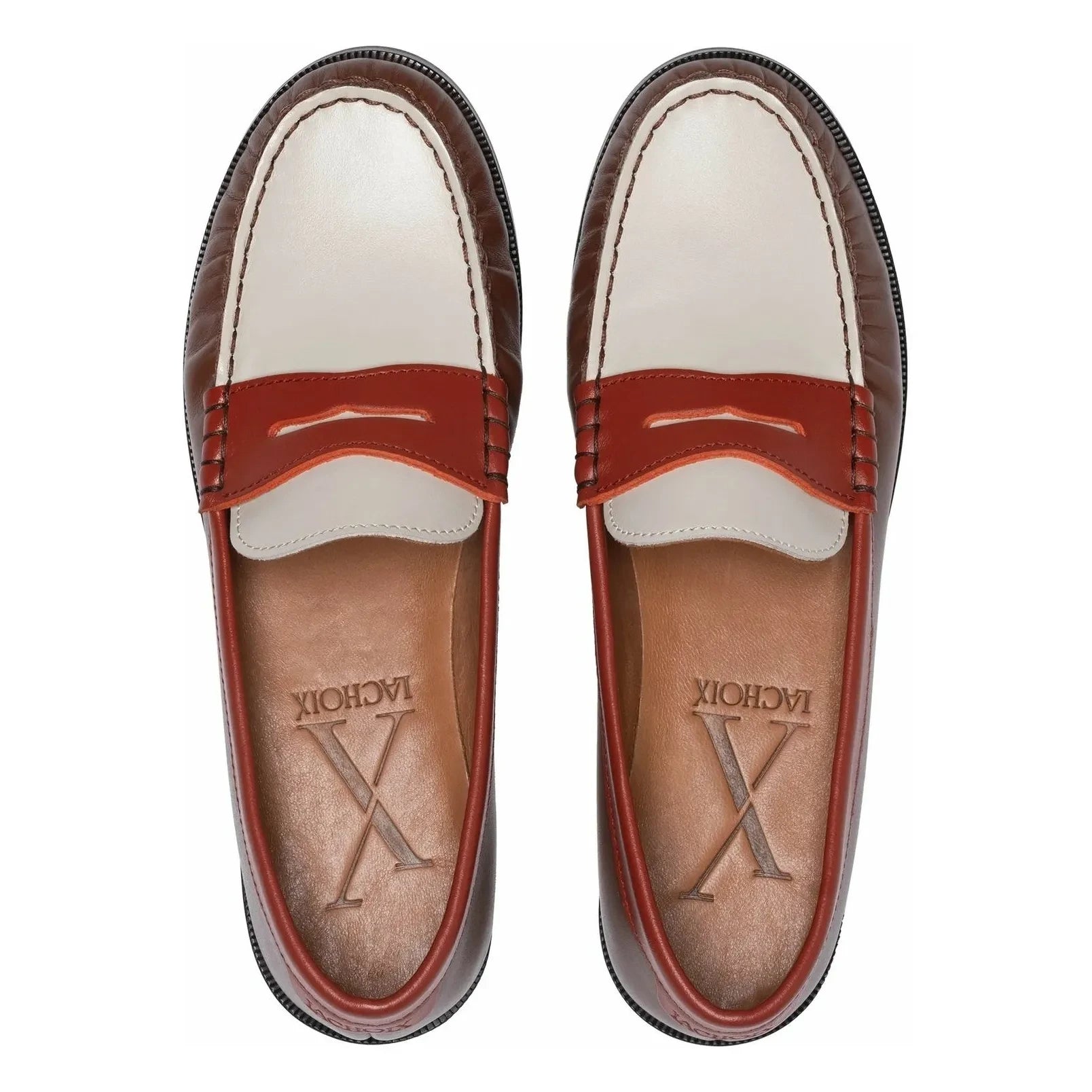Lachoix - Penny Tricolor Loafer | Kahverengi