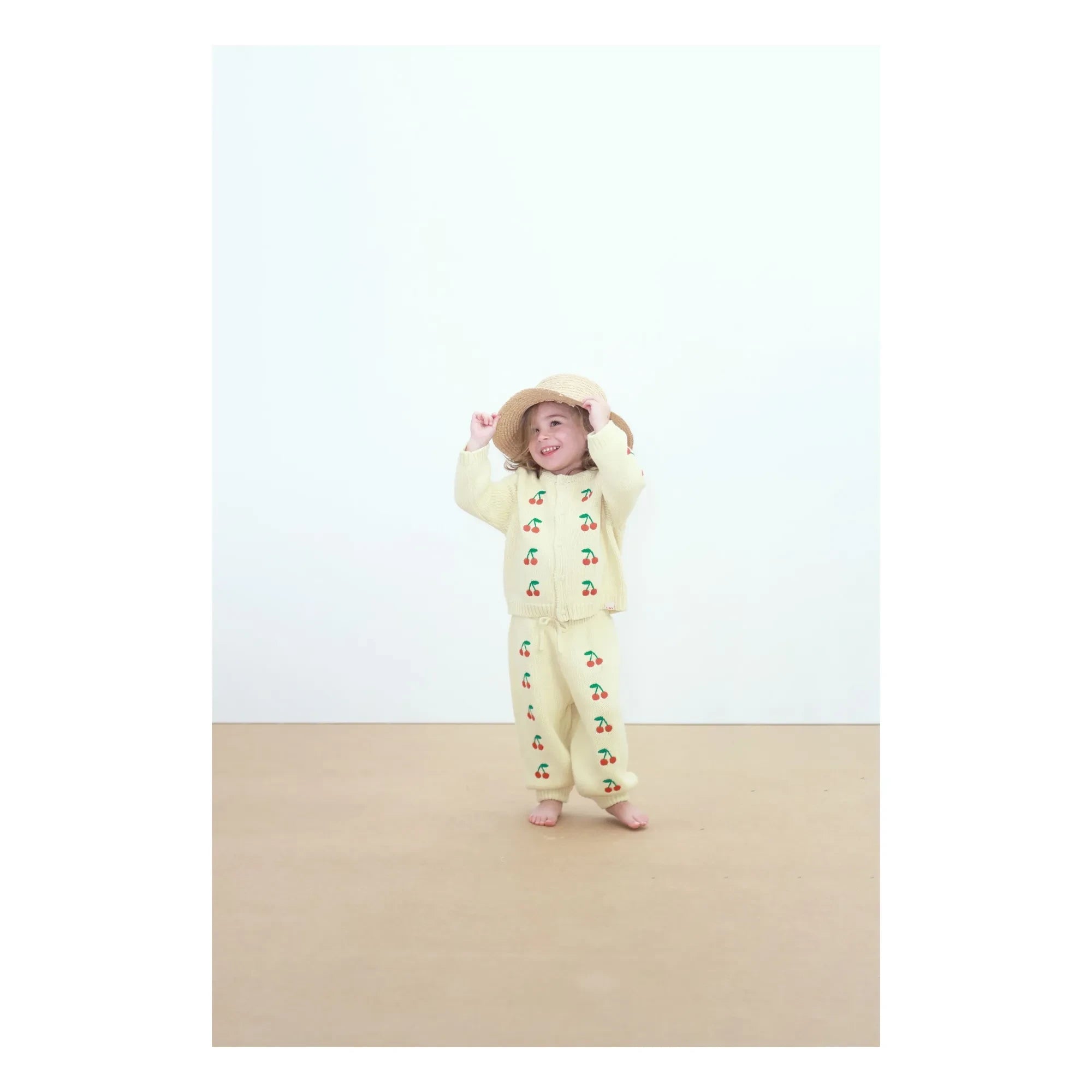 Tinycottons - Cerises Örgü Pantolon | Sarı