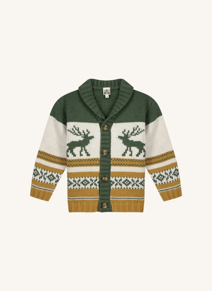 Bonton - Cardigan in pile | Khaki