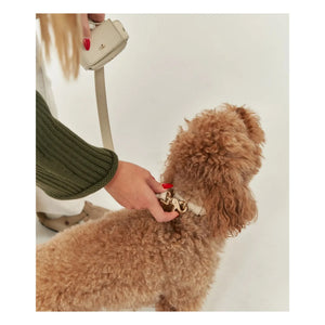 Cafide - 3-Position Vegan Leather Dog Collar | Beige