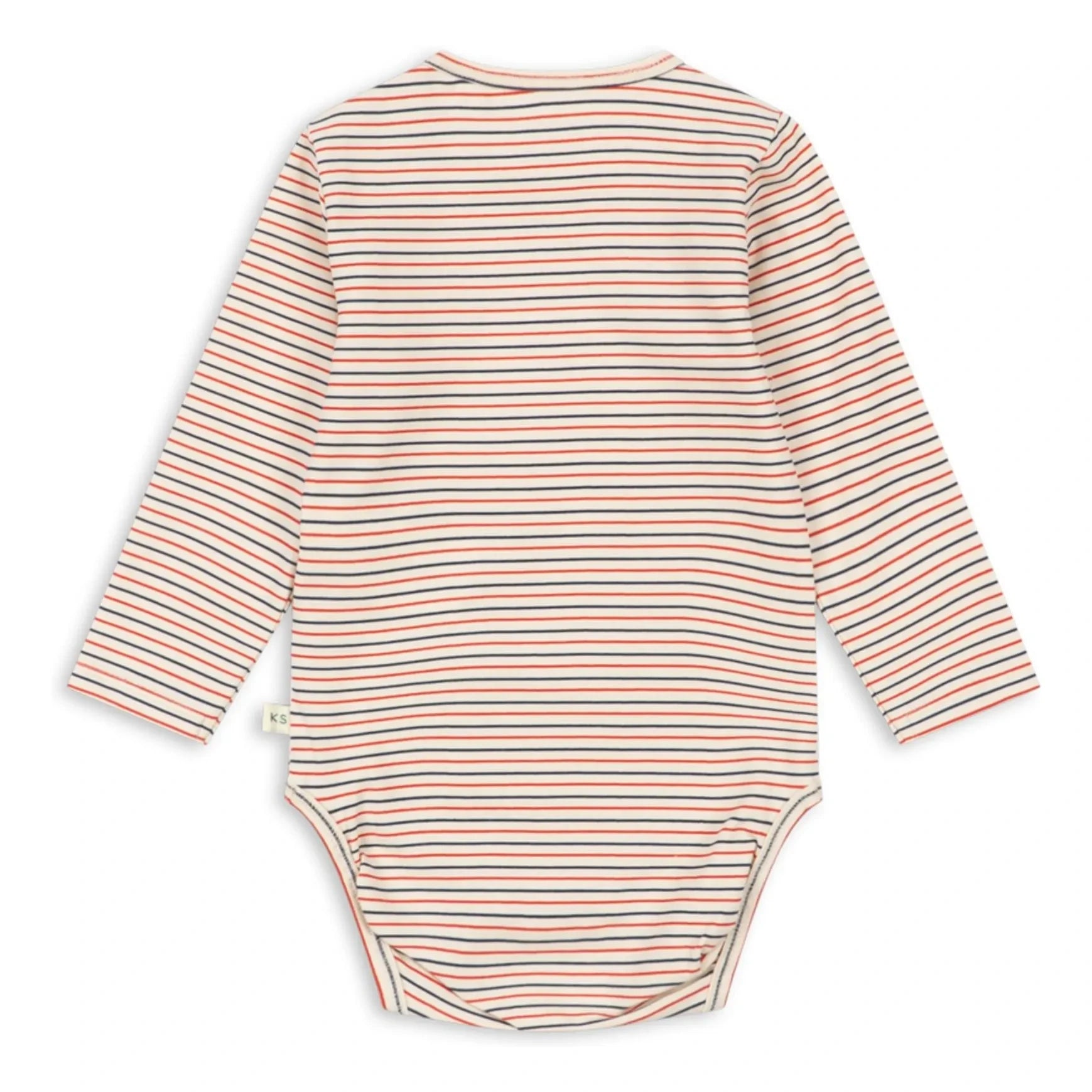Konges Sløjd - Striped Organic Cotton Bodysuit | Red