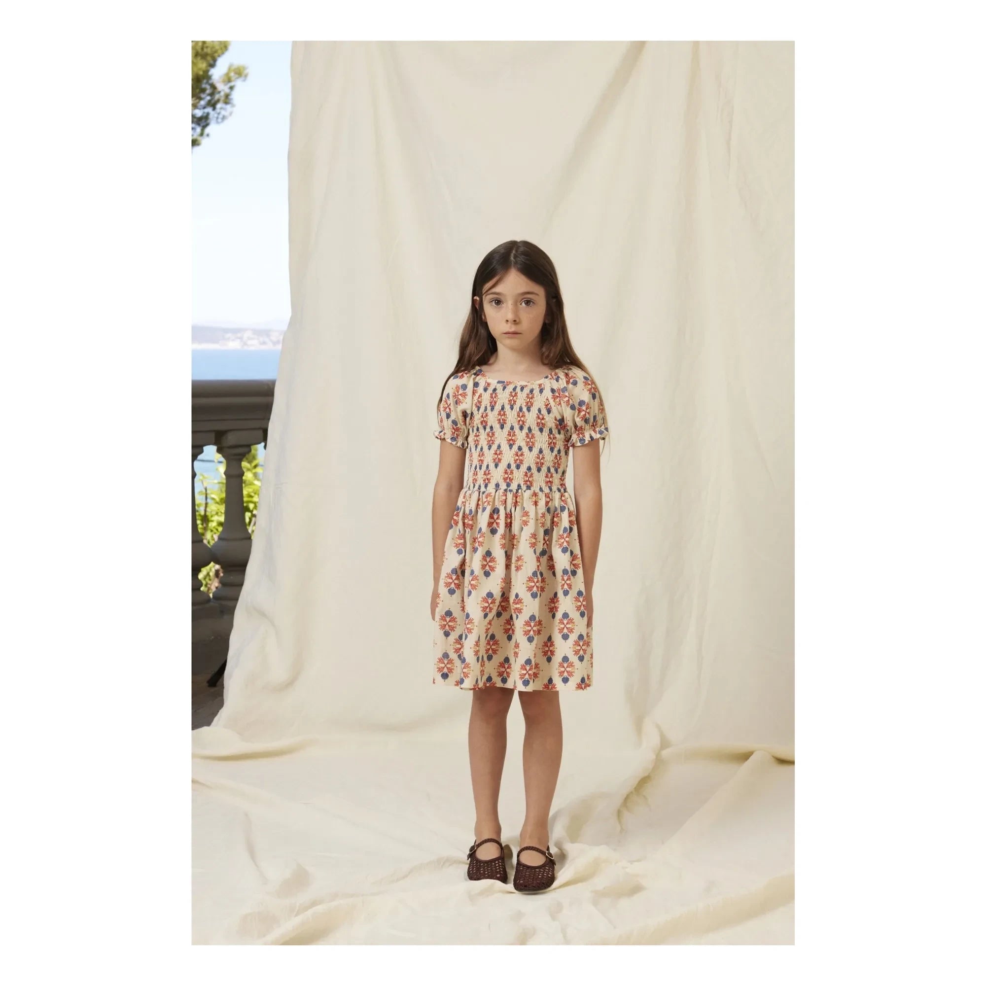 Bebe Organic - Kaia Büzgülü Elbise | Krem