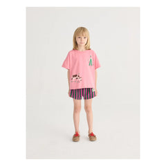 Bobo Choses - Farm T-Shirt Bio-Baumwolle | Rosa
