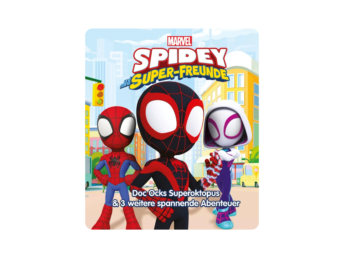Tonies - Almanca Spidey ve Süper Arkadaşları - Doc Ock'un Süper Ahtapotu ve 3 diğer heyecan verici macera - Marvel Spidey and His Amazing Friends