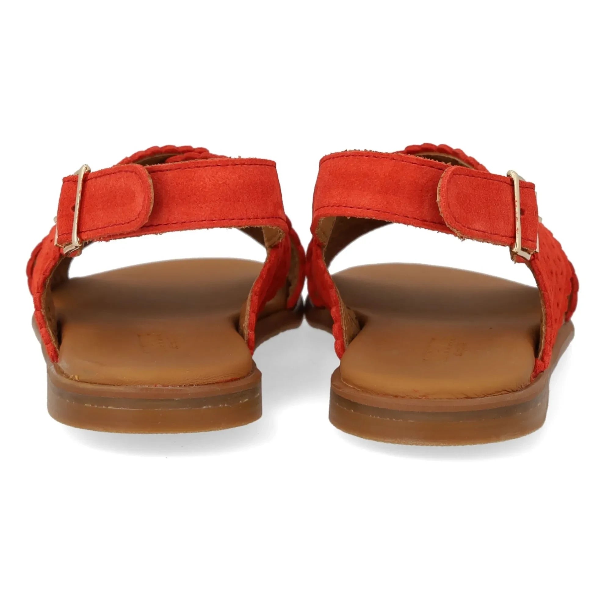 Angulus - Feston Cross Wildleder Sandalen | Koralle