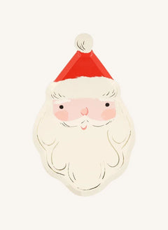 Meri Meri - Noel Baba kesimli tabaklar - 8'li set