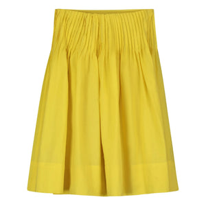 Tangerine - Falda midi plisada | Amarilla