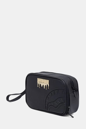 Sprayground - Siyah Suni Deri Kozmetik Çantası 910B9043NSZ