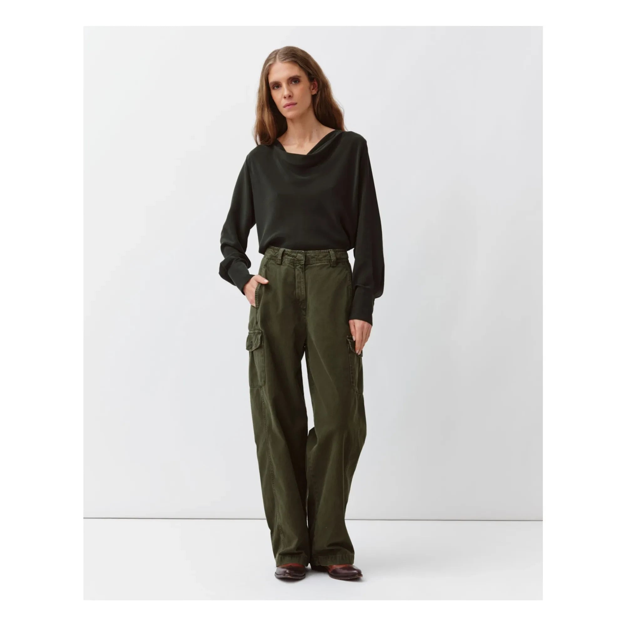 Diega - Pantalones de algodón Pargao | Caqui
