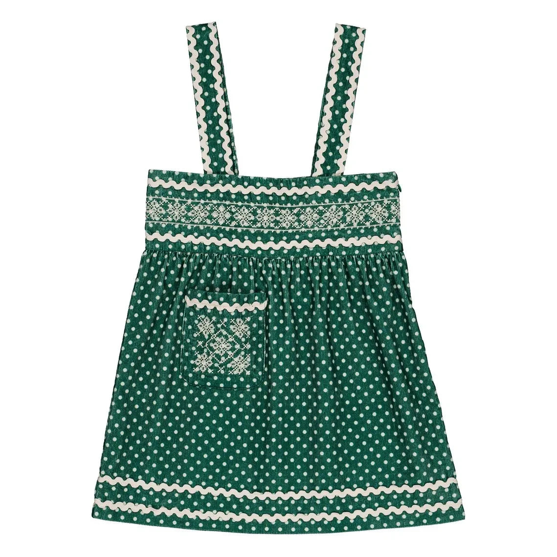 Hello Simone - Vestido Isami de terciopelo acanalado | Verde