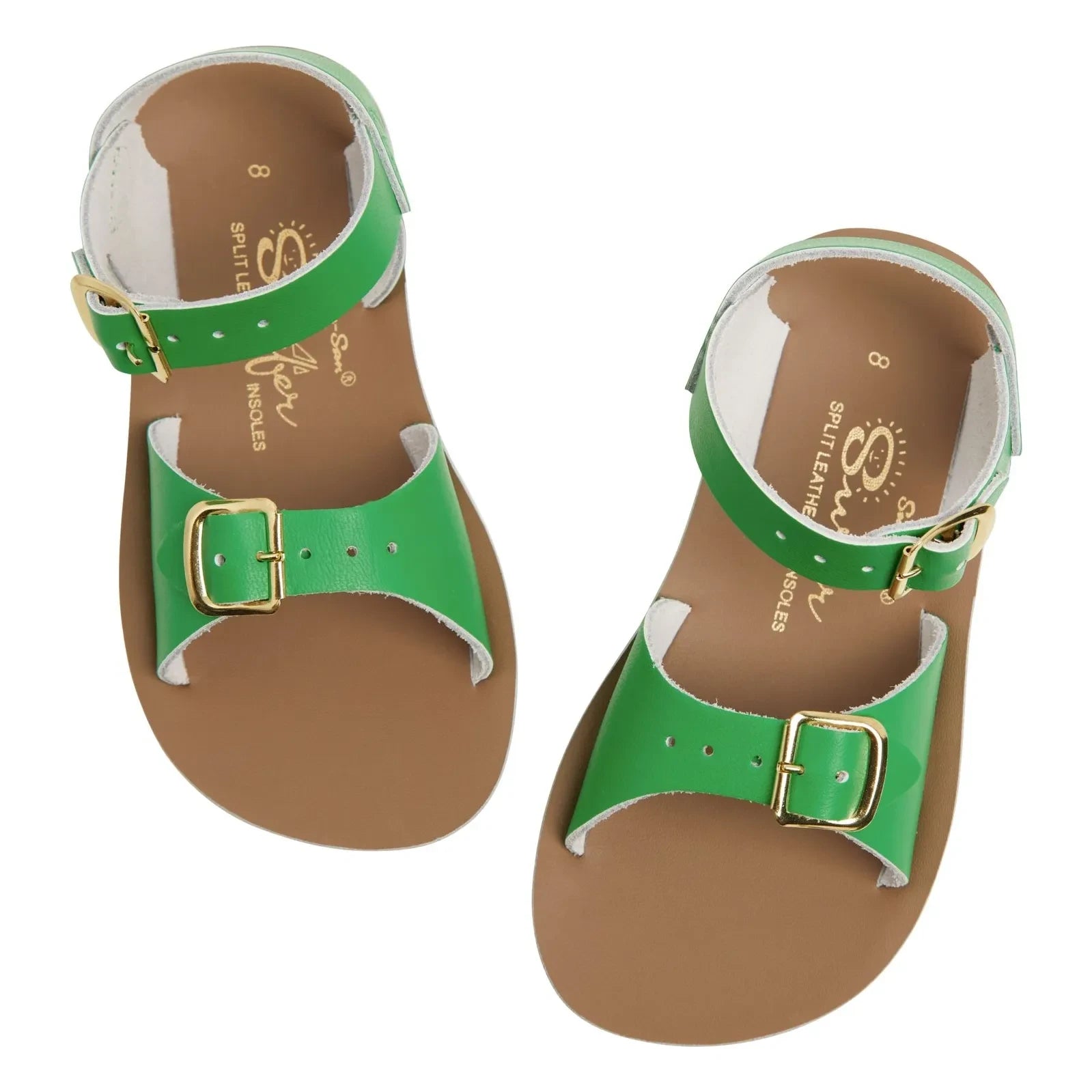 Salt-Water - Wasserdichte Surfer Ledersandalen | Meadow Green
