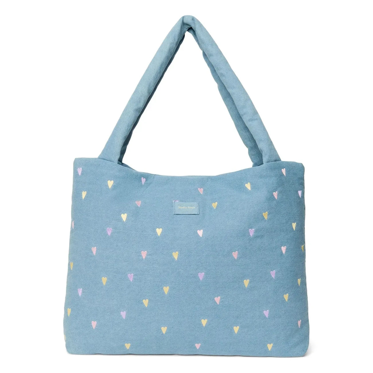 Studio Noos - Hearts Denim Mom Çanta