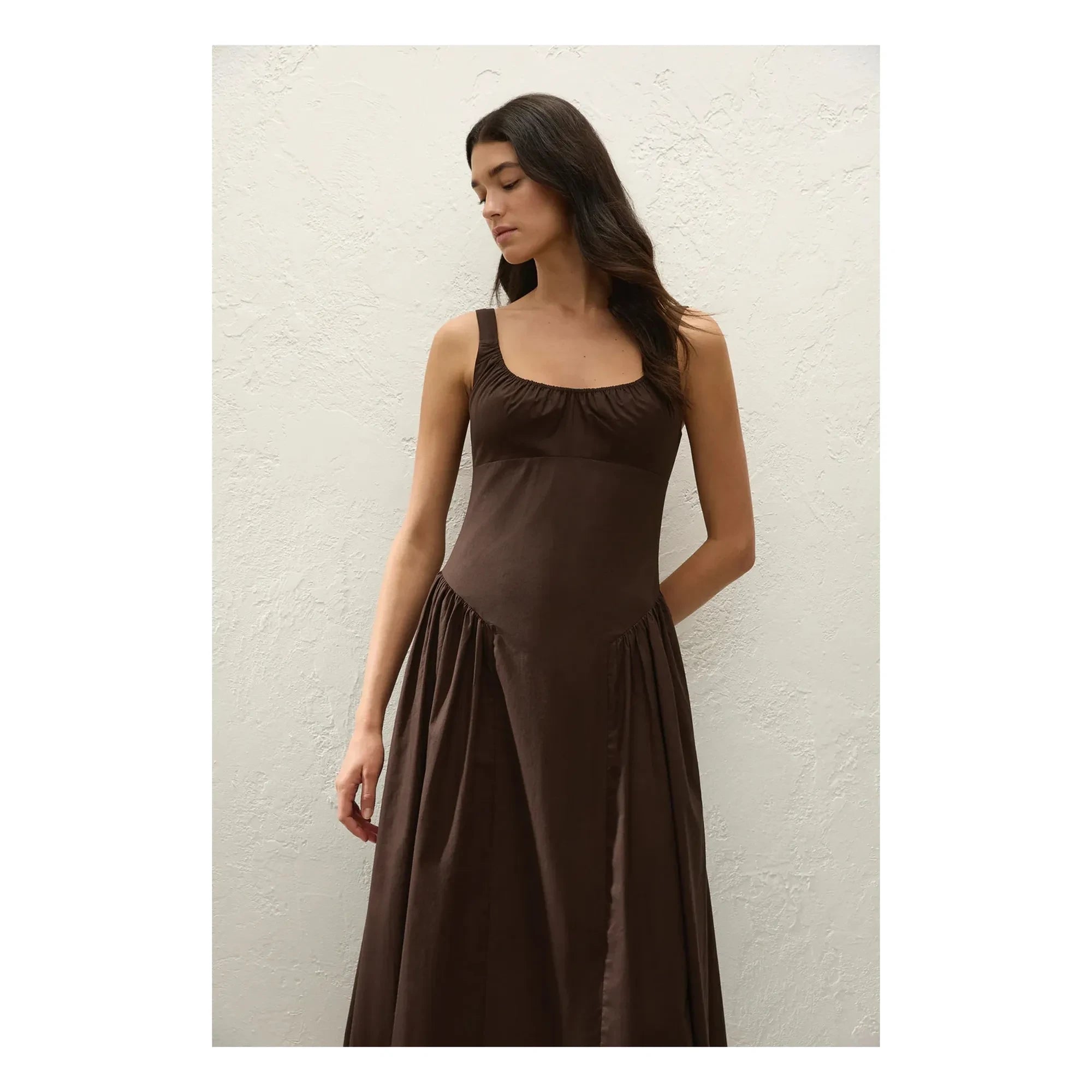 Faithfull the Brand - Marcella Pamuk Elbise | Kahve