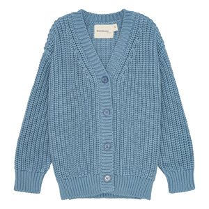 brunobruno nation - Strickjacke aus Bio-Baumwolle | Blau