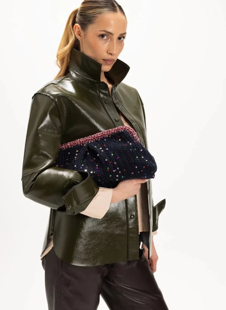 Nadia Dafri - Melike Clutch Large | Siyah