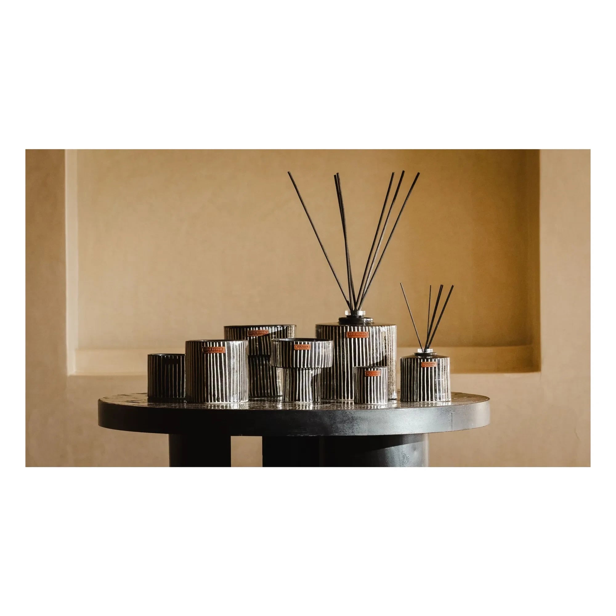 Côté Bougie - Vela Cebra - Mandarina Majorelle