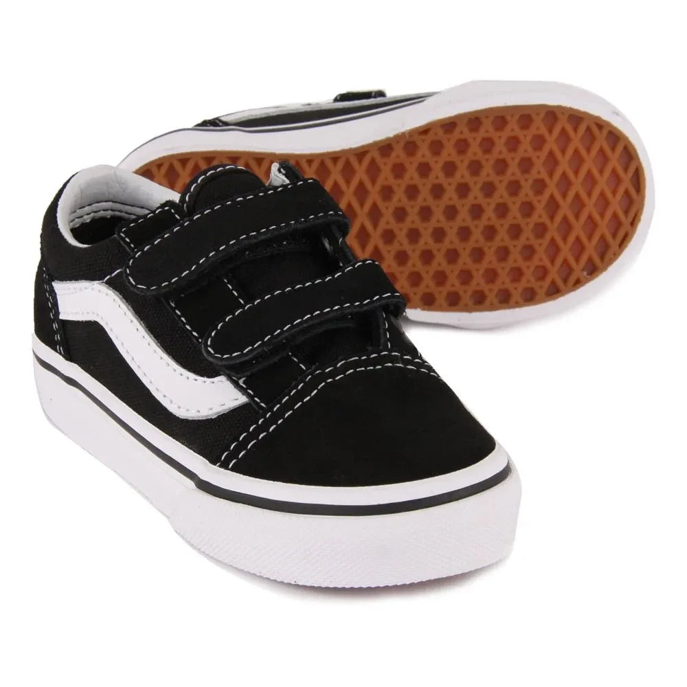 Vans - Old Skool V Klettverschluss-Sneaker | Schwarz