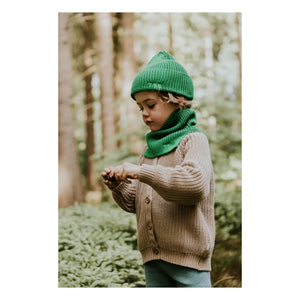 Yuki - Gorro de algodón orgánico | Verde cromo