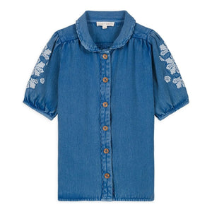 Louise Misha - Vestido vaquero de algodón orgánico Inala | Denim