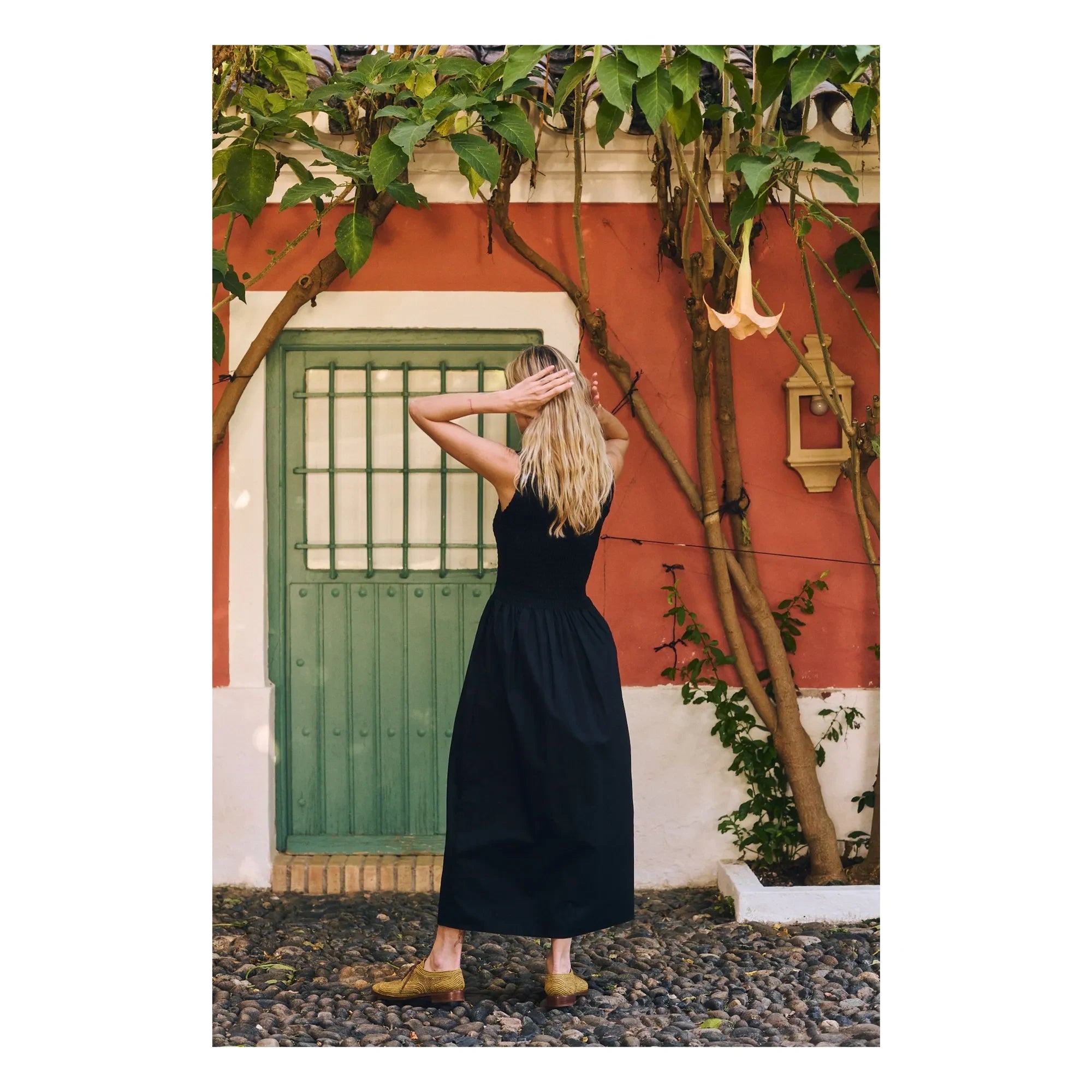 Maria de la Orden - Saint Barth Pamuk Elbise | Siyah