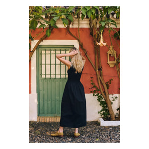 Maria de la Orden - Saint Barth Pamuk Elbise | Siyah