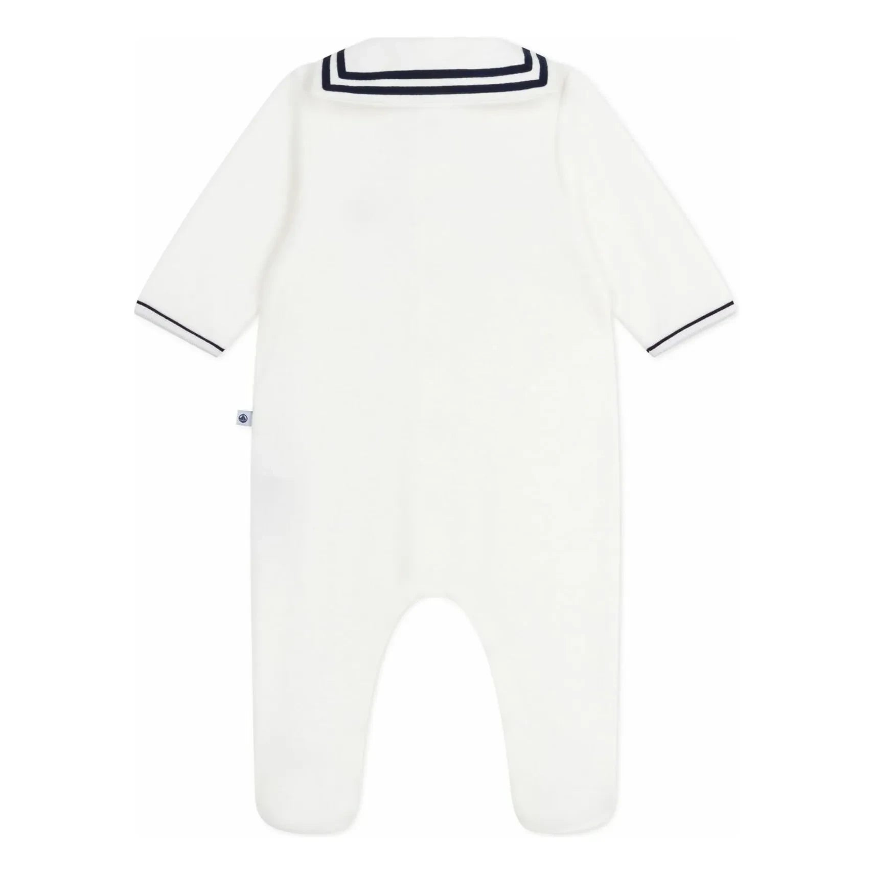 Petit Bateau - Dors Bien pijama Vareuse yaka | Beyaz