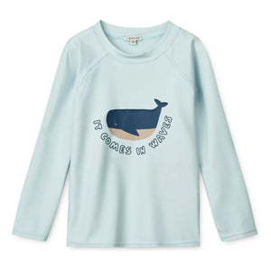 Liewood - Camiseta Noah con Protección UV Fibras Recicladas | Azul Claro