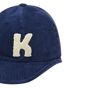 Kappy - Gorra de terciopelo con logo | Azul