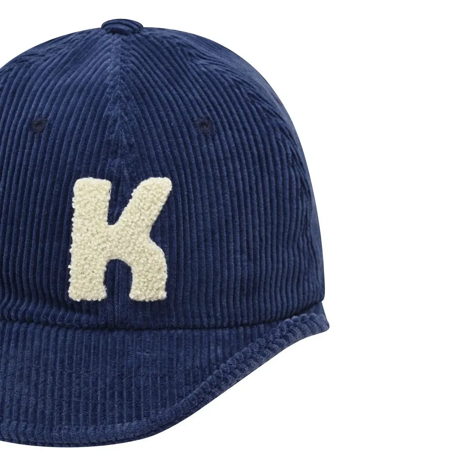 Kappy - Gorra de terciopelo con logo | Azul