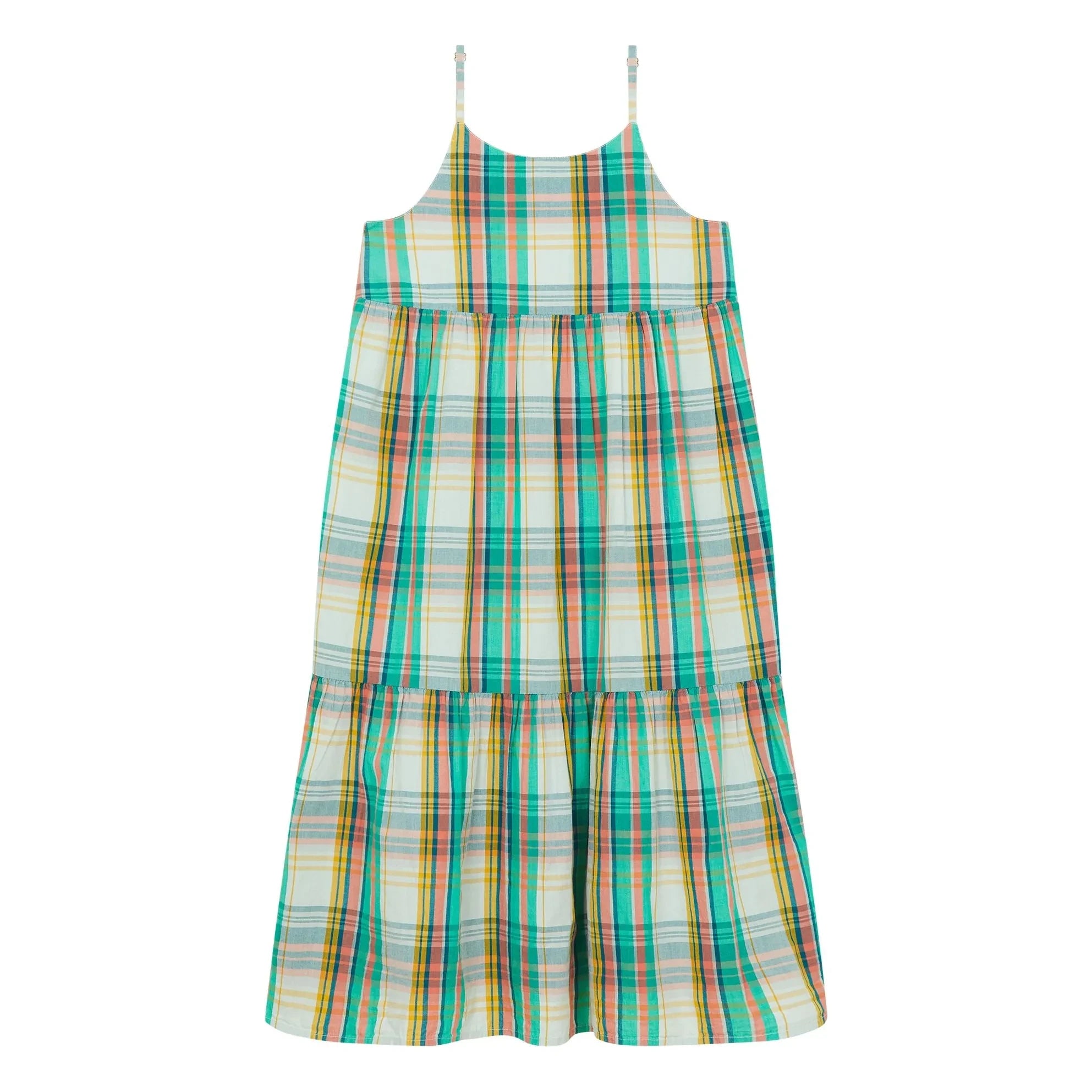 Hundred Pieces - Dress Sanda Kareli | Şeftali