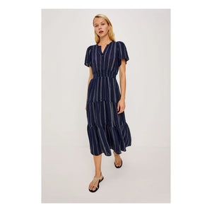 Rails - Vestido a rayas Cannes | Azul marino