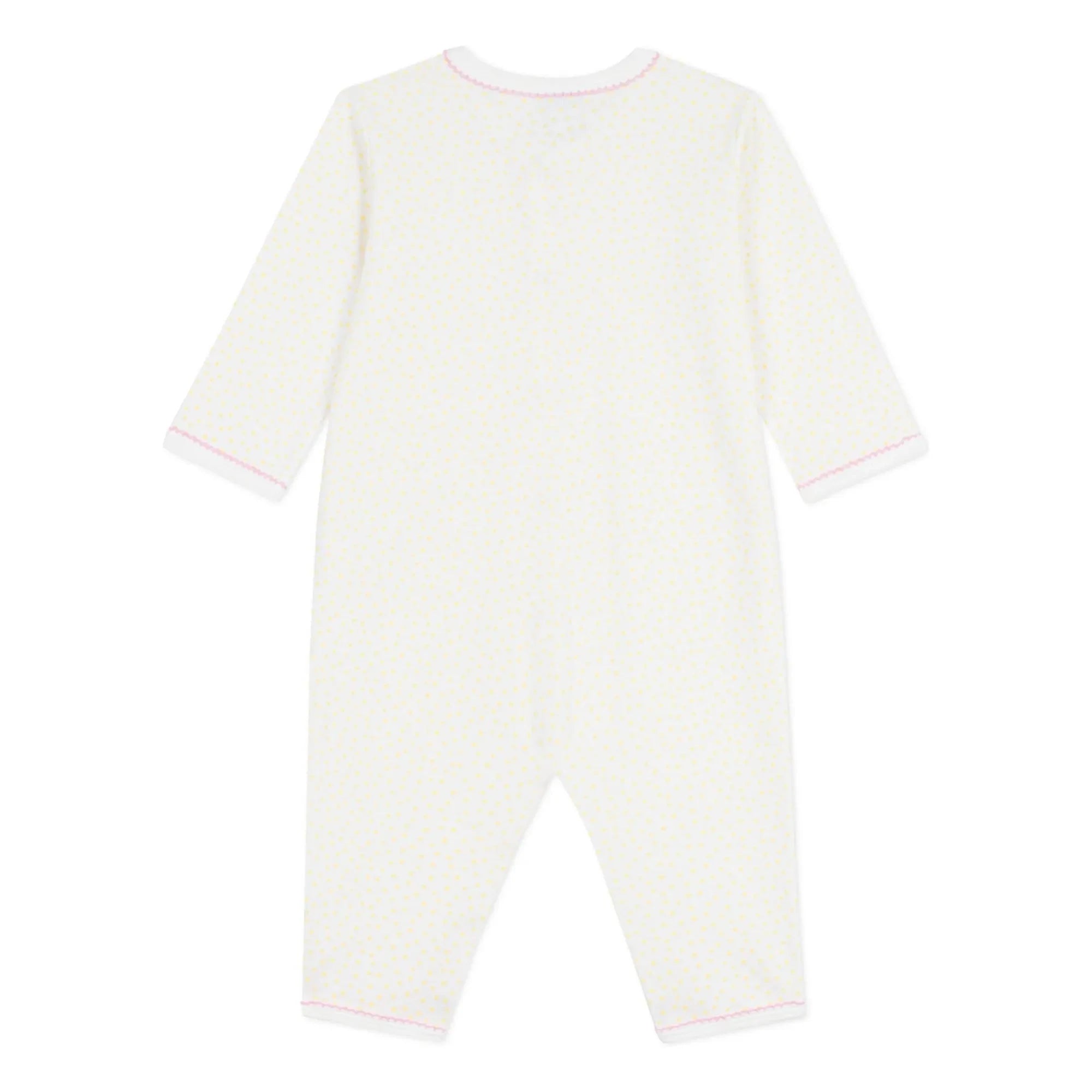 Petit Bateau - Dors Bien organik pamuklu pijama | Beyaz