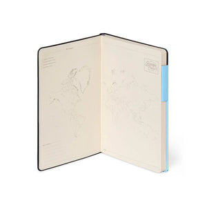 Legami - Çizgili Defter, Monokrom Yumuşak Kapak - Aura - Benim Defterim