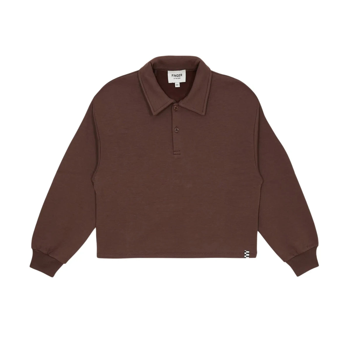 Finger in the nose - Brooklyn polo yaka sweatshirt | Kahverengi