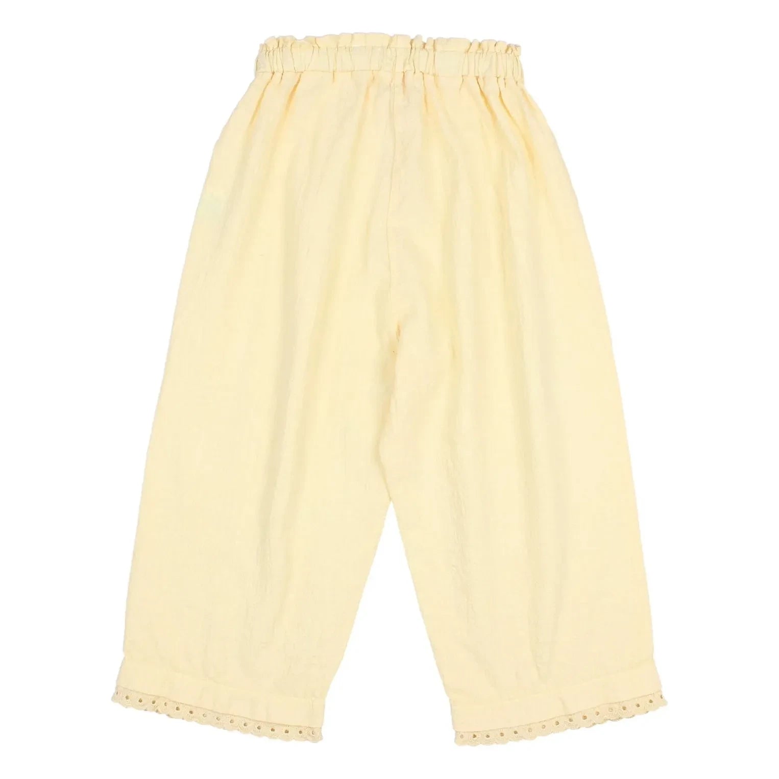 Búho - Bio-Baumwoll-Spitzenhose | Gelb