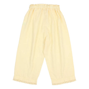 Búho - Bio-Baumwoll-Spitzenhose | Gelb