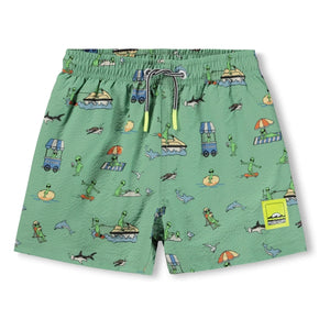 Molo - Niko Aliens Badeshorts | Grün