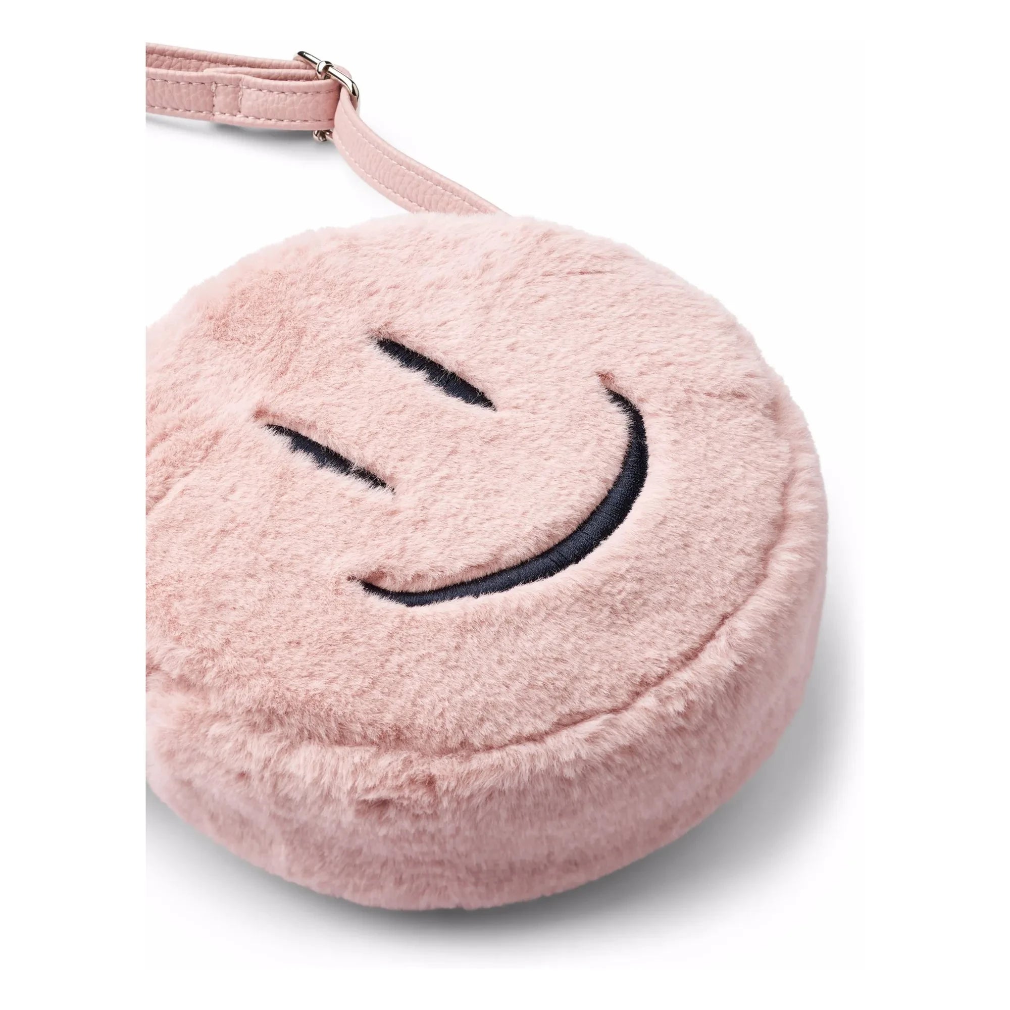 Molo - Smiley Kürk Çanta | Pudra Pembe