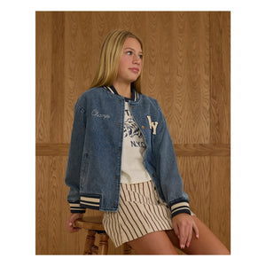 Rylee + Cru - Bomber Varsity | Denim