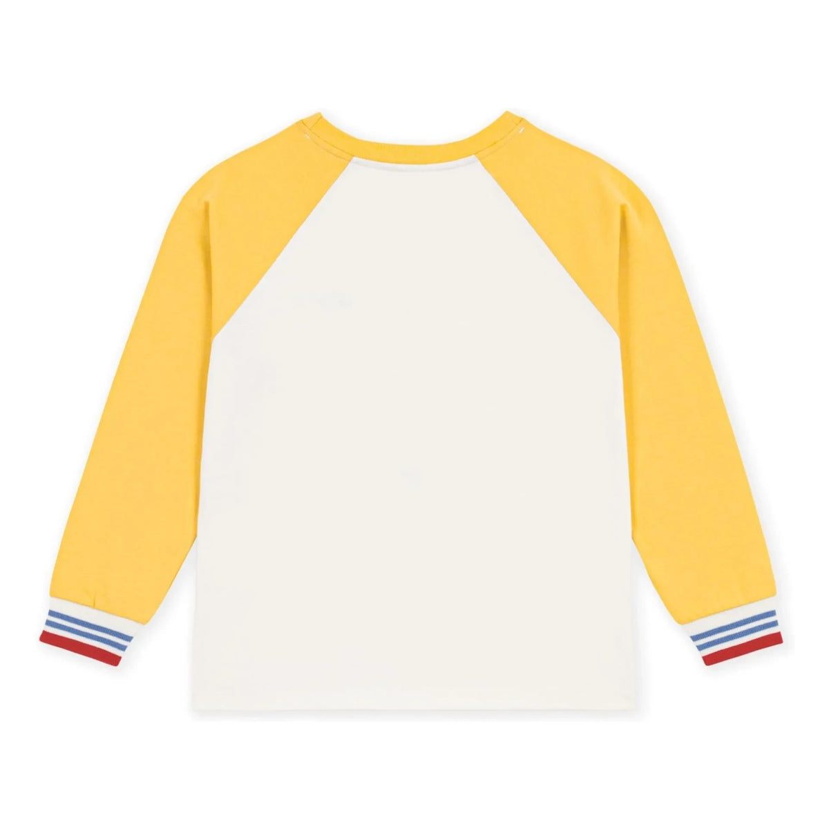 Petit Bateau - Colorblock Bateau yaka organik pamuklu T-shirt | Sarı