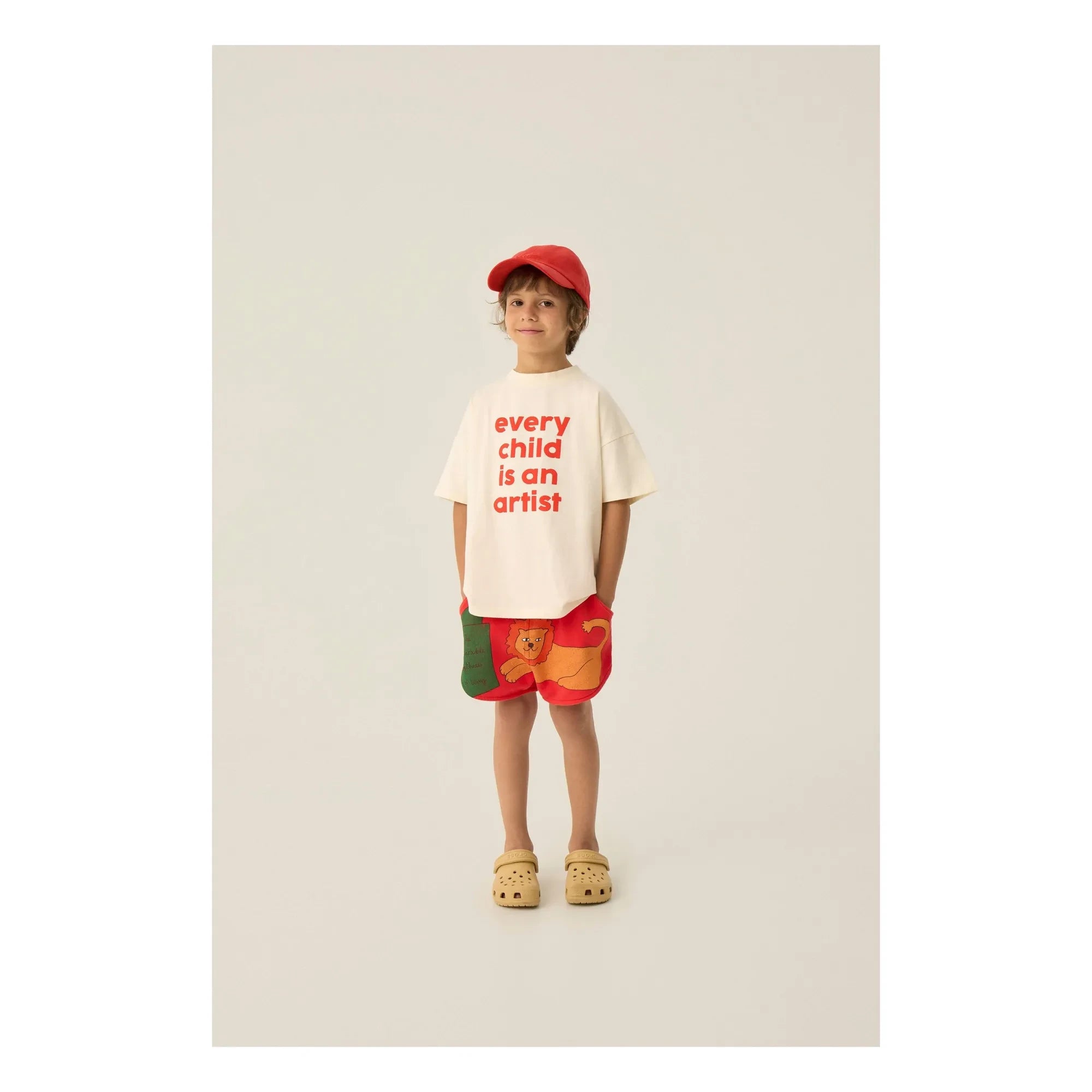 The Campamento - Camiseta oversize Every Child Is An Artist Algodón orgánico | Crudo