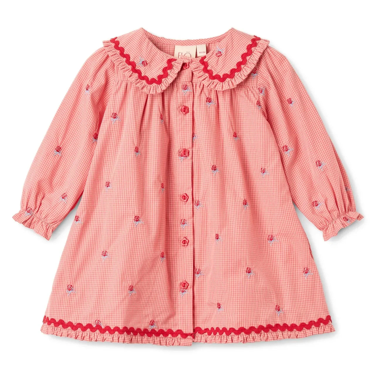 Flöss - Sonja Vichy Vestido | Rosa