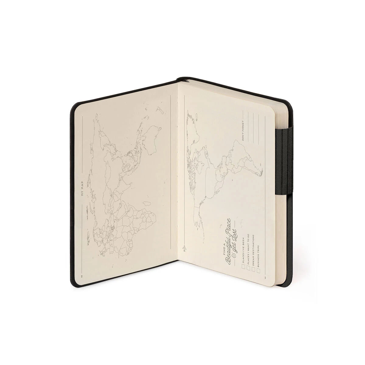 Legami - Notebook with Blank Pages and Monochrome Soft Cover - Black Suit - My Notebook