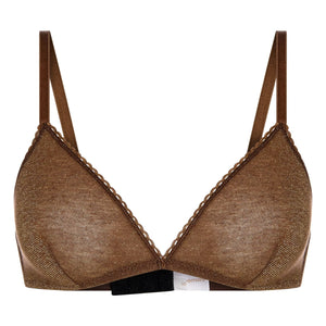 Momoni - Amethyst Metallic Bra | Tobacco